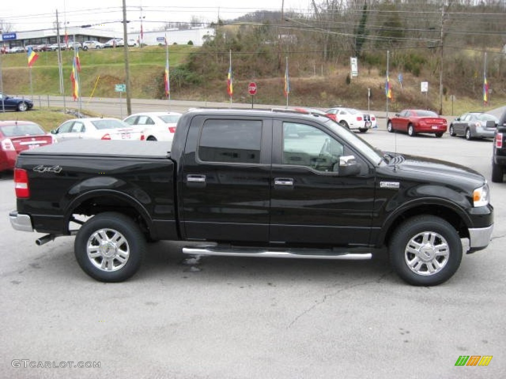 Black 2008 Ford F150 Lariat SuperCrew 4x4 Exterior Photo #60026738