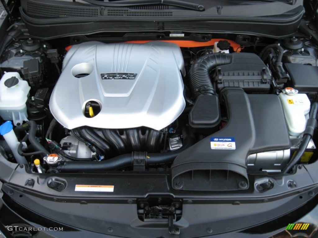 2012 Hyundai Sonata Hybrid 2.4 Liter h DOHC 16-Valve D-CVVT 4 Cylinder Gasoline/Electric Hybrid Engine Photo #60028349