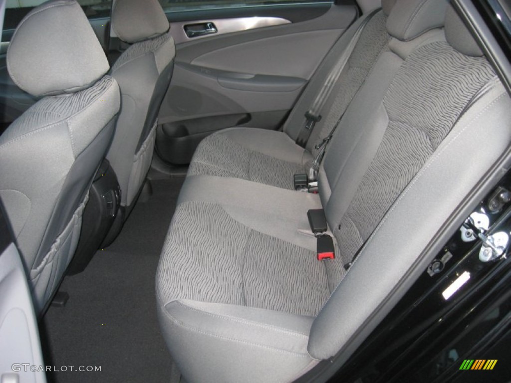 Gray Interior 2012 Hyundai Sonata Hybrid Photo #60028421