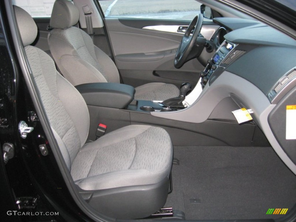 Gray Interior 2012 Hyundai Sonata Hybrid Photo #60028448