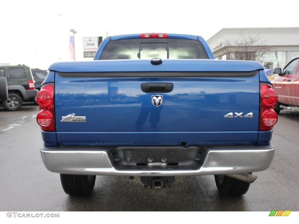 2008 Ram 1500 Big Horn Edition Quad Cab 4x4 - Electric Blue Pearl / Medium Slate Gray photo #12