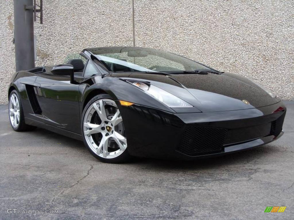 2008 Gallardo Spyder - Nero Noctis (Black) / Nero Perseus photo #1