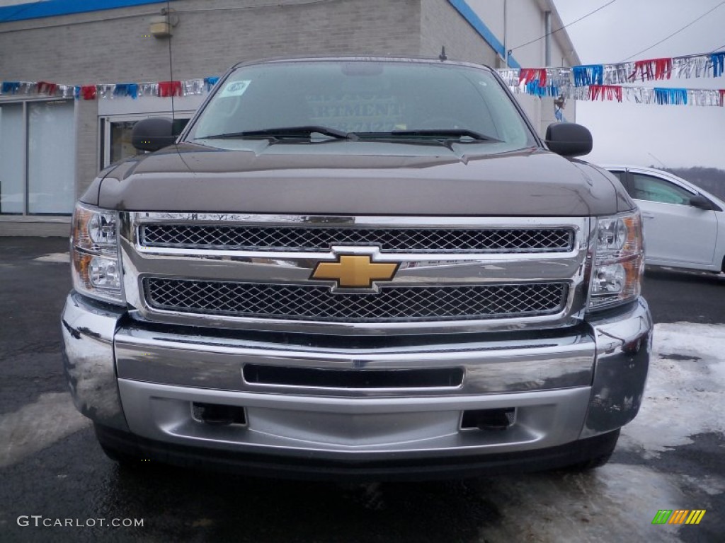 2012 Silverado 1500 LT Extended Cab 4x4 - Mocha Steel Metallic / Ebony photo #2