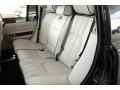 2010 Land Rover Range Rover Ivory White/Jet Black Interior Rear Seat Photo