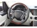 2010 Land Rover Range Rover Ivory White/Jet Black Interior Steering Wheel Photo