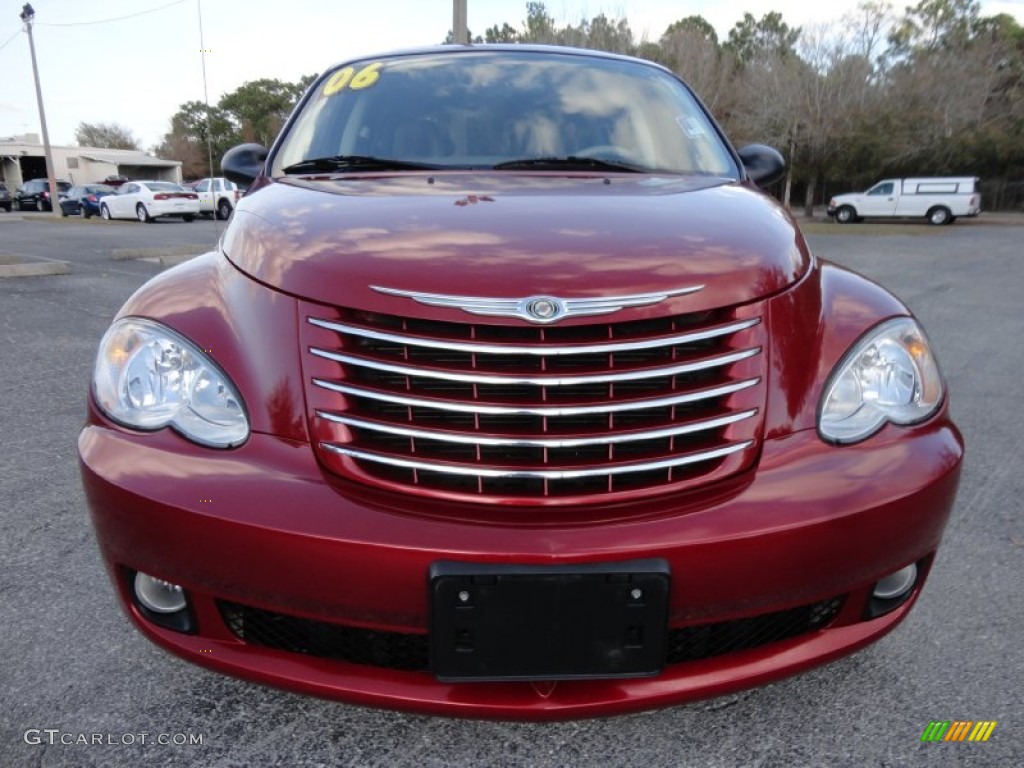 2006 PT Cruiser Limited - Inferno Red Crystal Pearl / Pastel Pebble Beige photo #14