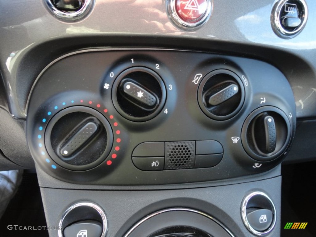 2012 Fiat 500 Sport Controls Photo #60033103