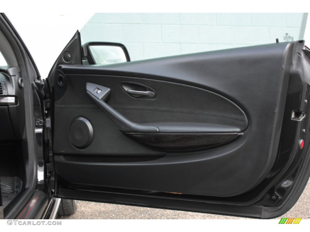 2007 BMW 6 Series 650i Coupe Black Door Panel Photo #60034703