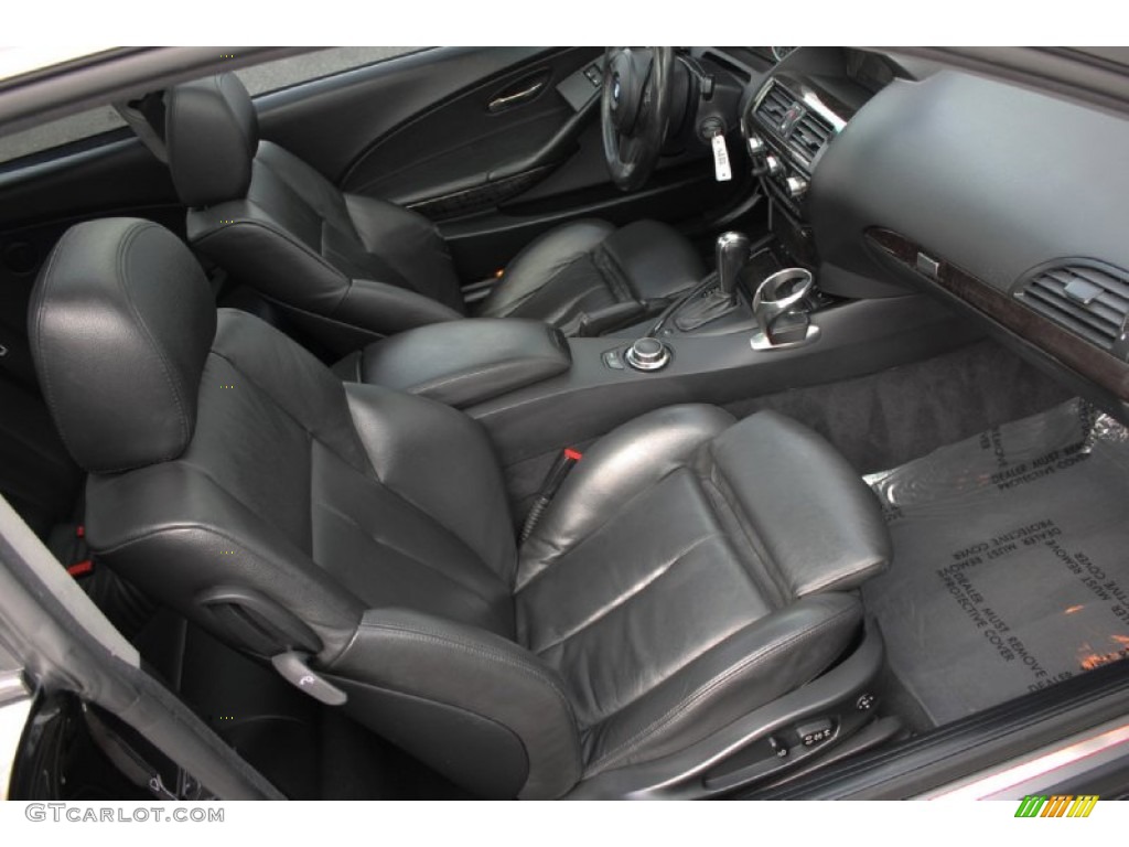 Black Interior 2007 BMW 6 Series 650i Coupe Photo #60034719