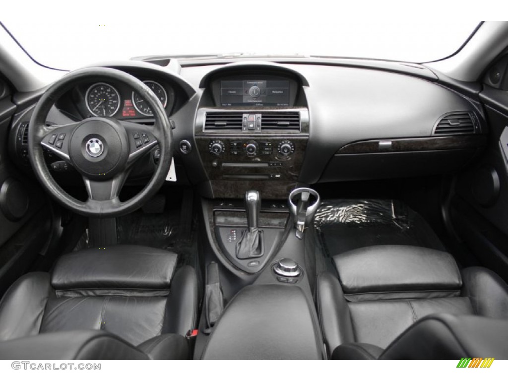 2007 BMW 6 Series 650i Coupe Black Dashboard Photo #60034730