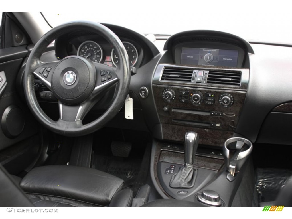 2007 BMW 6 Series 650i Coupe Black Dashboard Photo #60034737