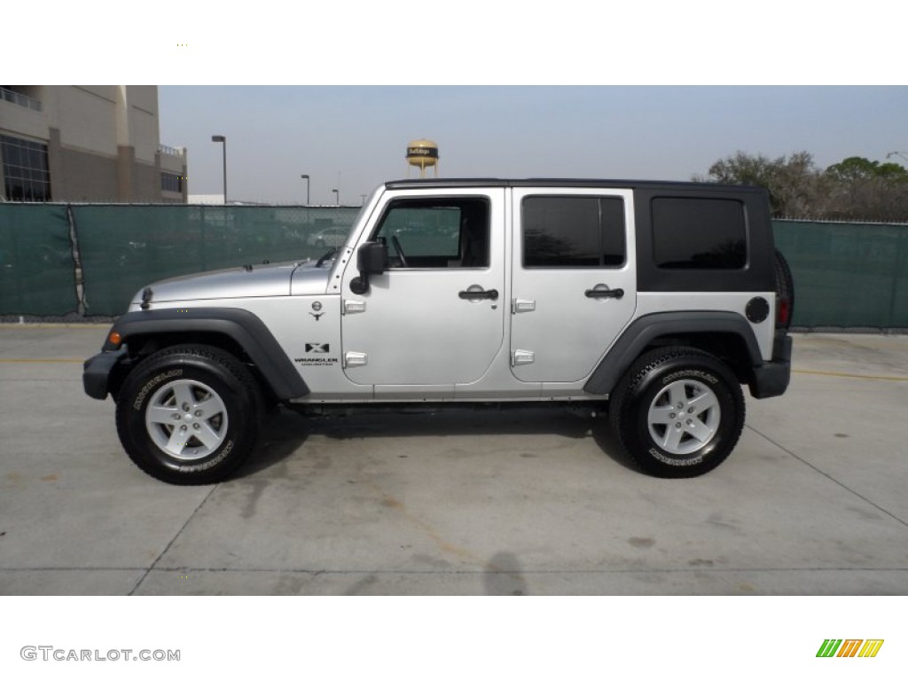 Bright Silver Metallic 2009 Jeep Wrangler Unlimited X 4x4 Exterior Photo #60035300
