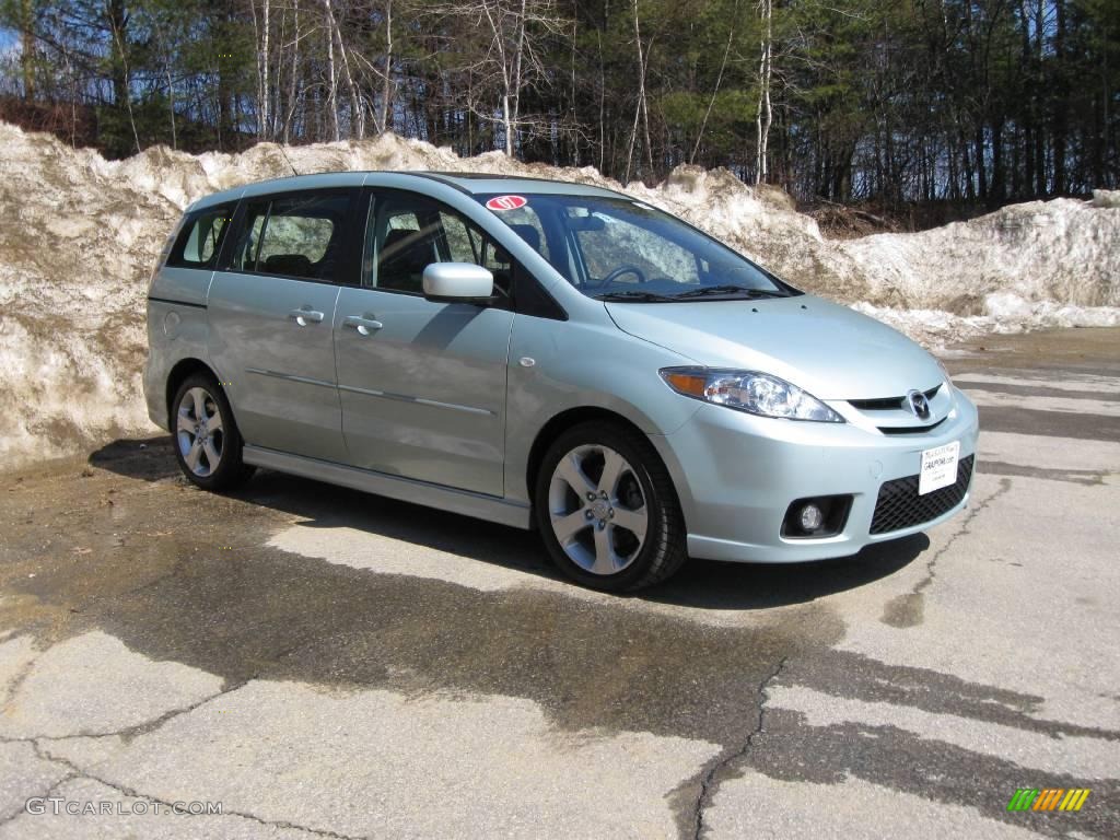 2007 MAZDA5 Sport - Stellar Greensilver Metallic / Black photo #1