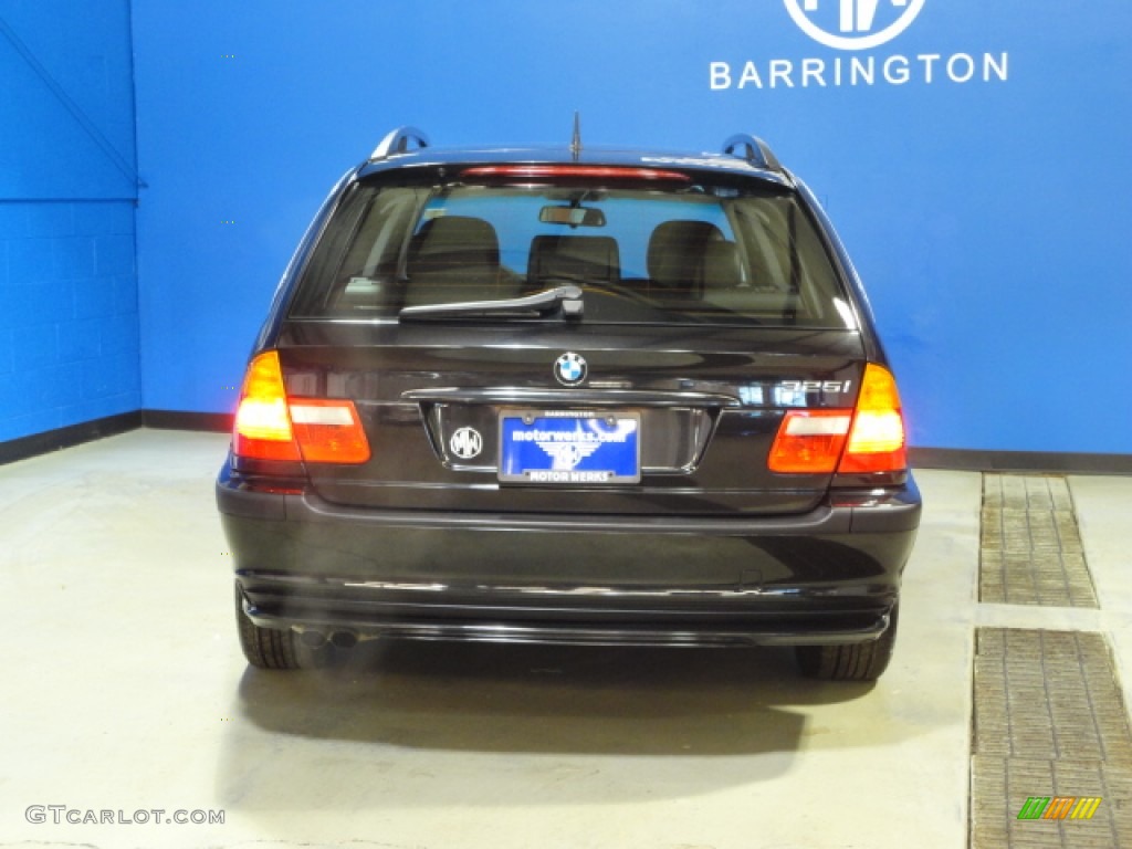 2001 3 Series 325i Wagon - Jet Black / Black photo #8