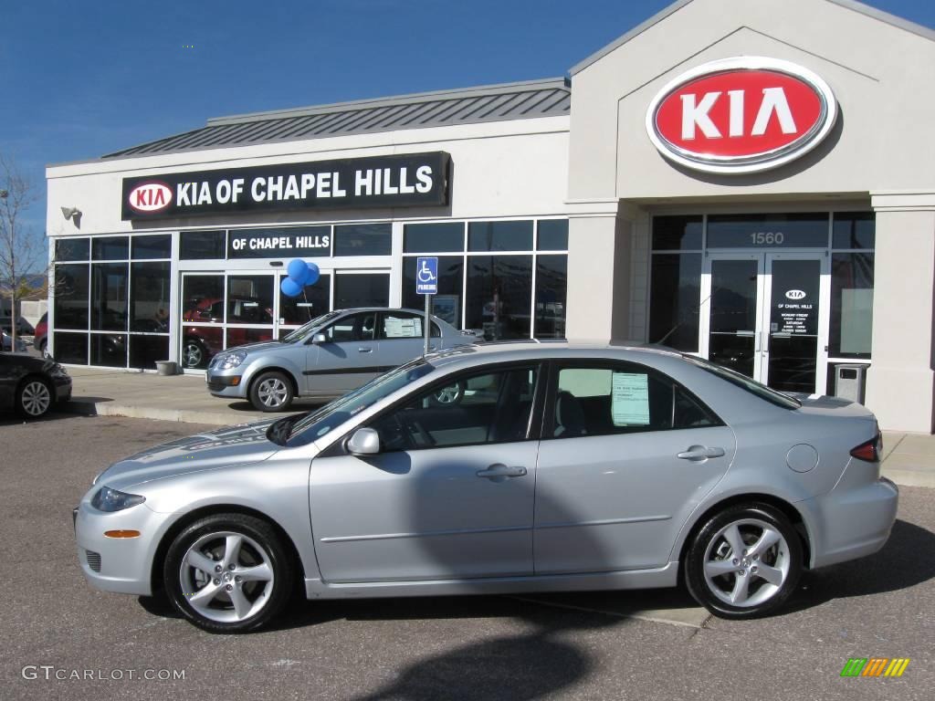 2007 MAZDA6 i Sport Sedan - Glacier Silver Metallic / Gray photo #1