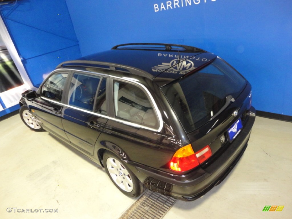 2001 3 Series 325i Wagon - Jet Black / Black photo #30