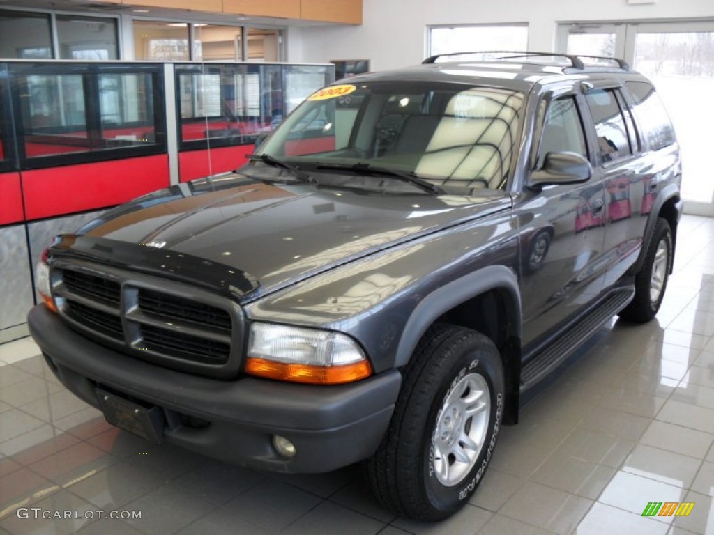 2003 Durango SXT 4x4 - Graphite Metallic / Dark Slate Gray photo #1