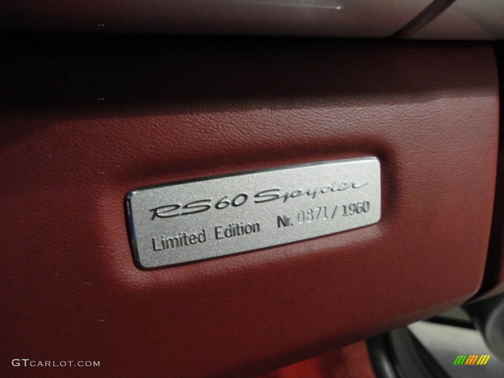 2008 Porsche Boxster RS 60 Spyder Marks and Logos Photo #60037489