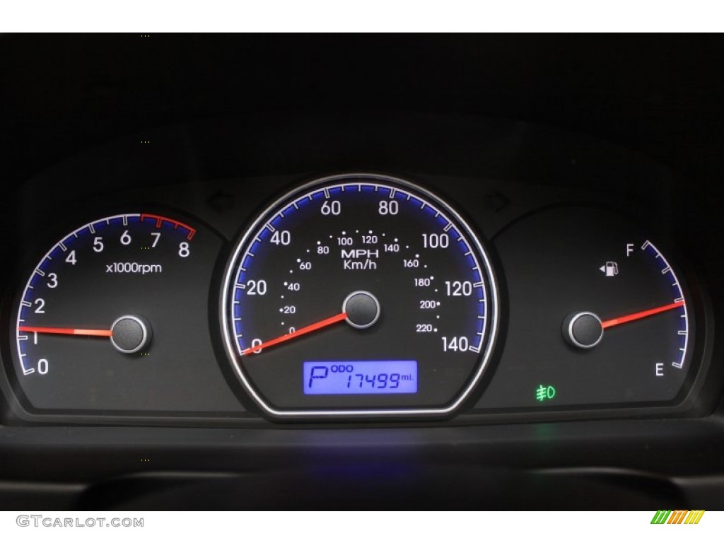 2010 Elantra GLS - Ebony Black / Gray photo #10