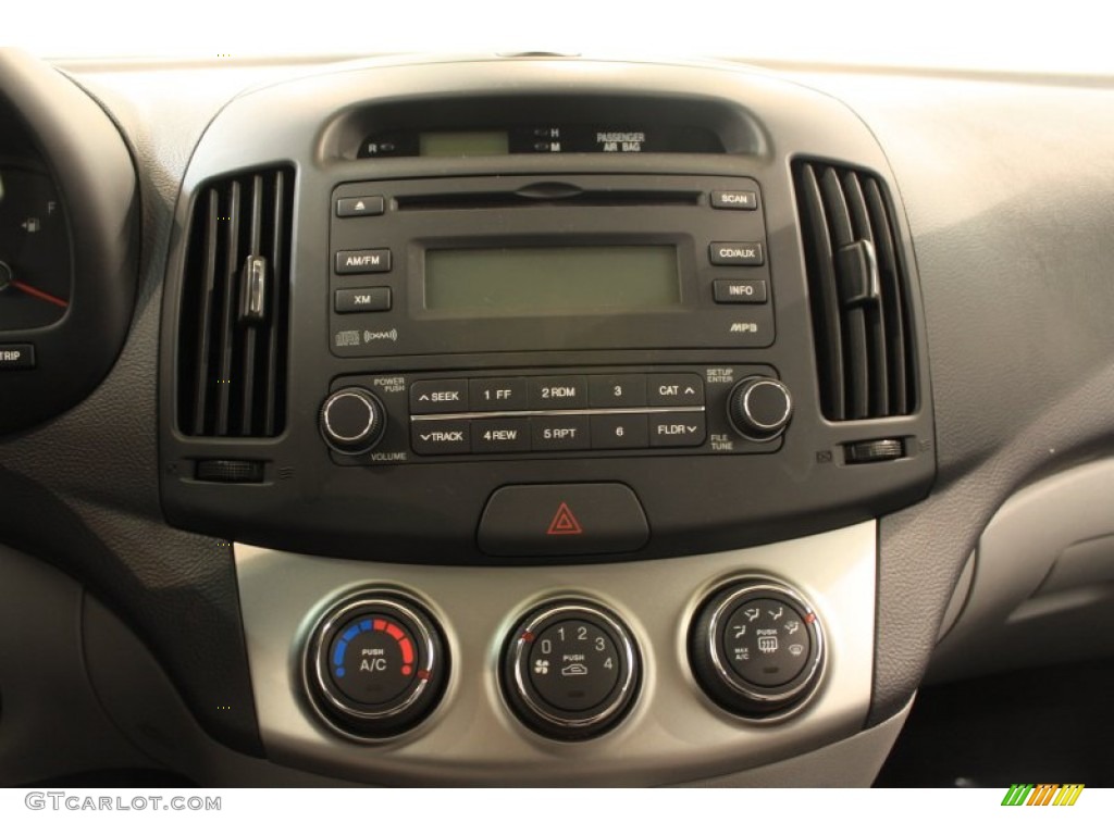 2010 Elantra GLS - Ebony Black / Gray photo #11