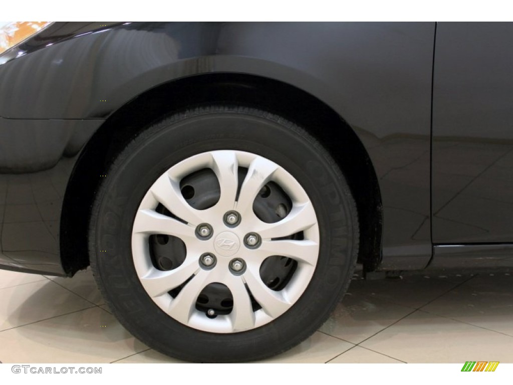 2010 Elantra GLS - Ebony Black / Gray photo #21