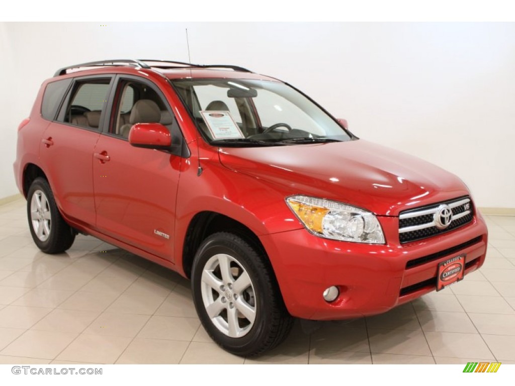 Barcelona Red Pearl 2008 Toyota RAV4 Limited V6 Exterior Photo #60039185