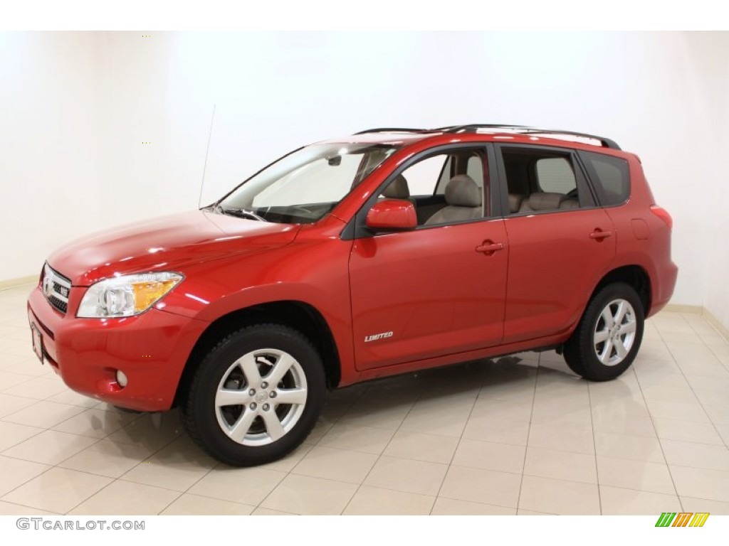 Barcelona Red Pearl 2008 Toyota RAV4 Limited V6 Exterior Photo #60039203