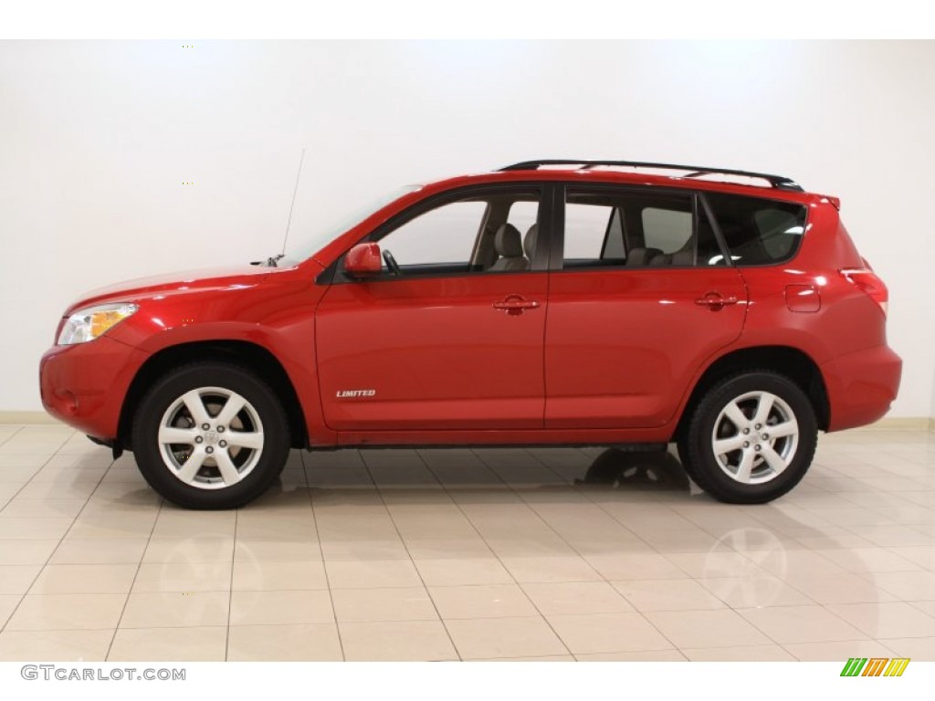 Barcelona Red Pearl 2008 Toyota RAV4 Limited V6 Exterior Photo #60039212