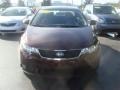 2010 Dark Cherry Kia Forte EX  photo #2