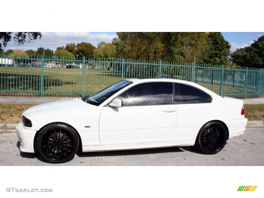 2002 3 Series 330i Coupe - Alpine White / Sand photo #3