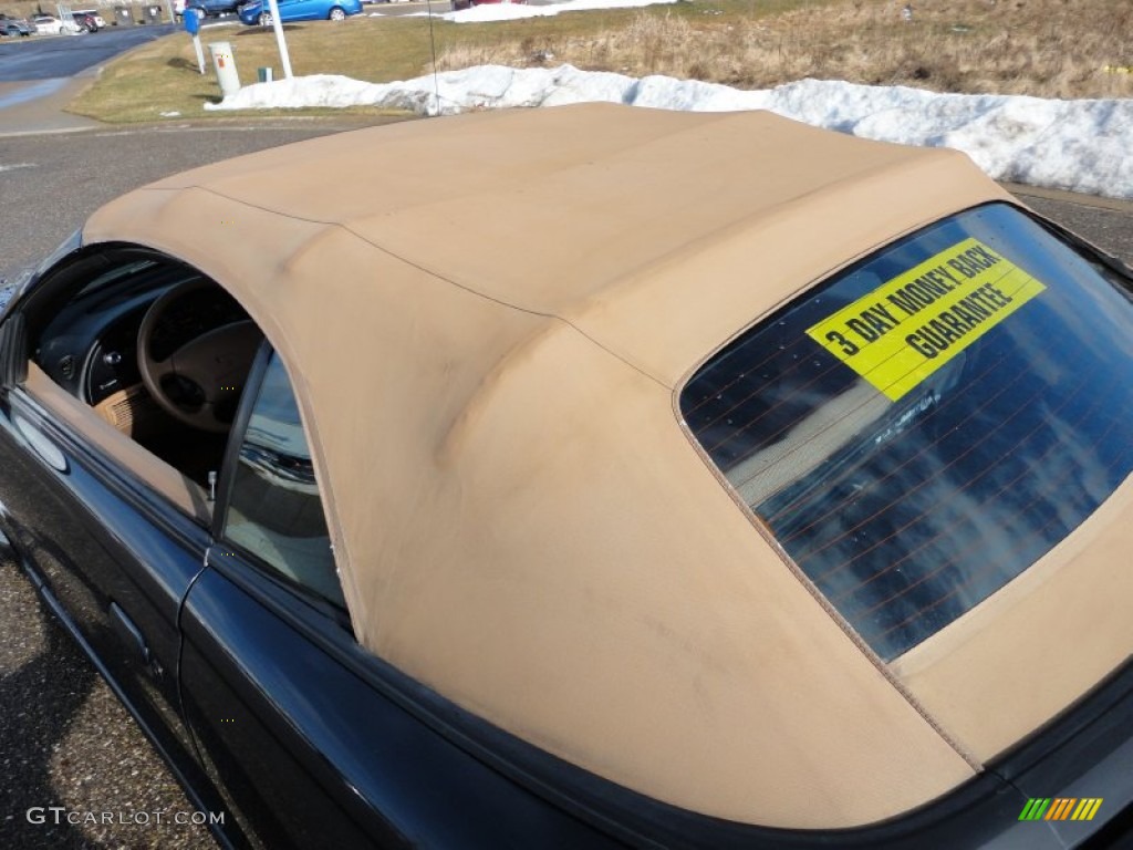 1998 Mustang V6 Coupe - Dark Green Satin Metallic / Saddle photo #26