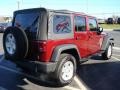 2008 Red Rock Crystal Pearl Jeep Wrangler Unlimited X 4x4  photo #7