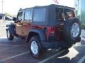 2008 Red Rock Crystal Pearl Jeep Wrangler Unlimited X 4x4  photo #9