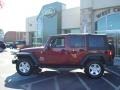2008 Red Rock Crystal Pearl Jeep Wrangler Unlimited X 4x4  photo #10
