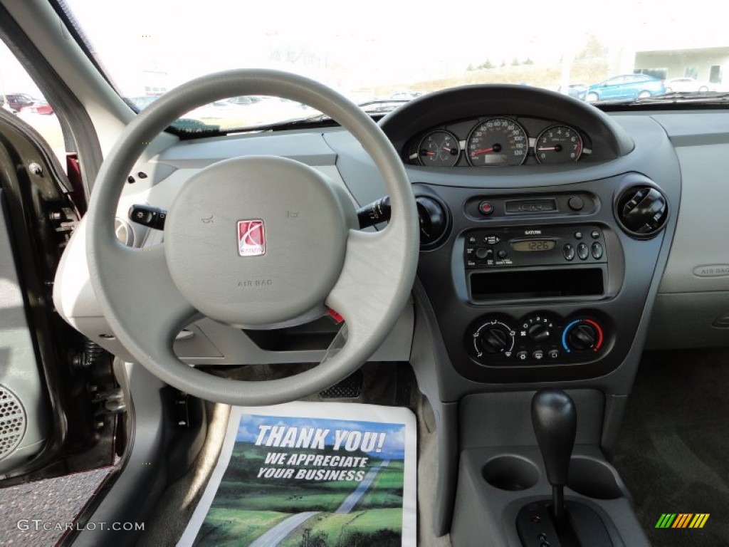 2003 Saturn ION 1 Sedan Gray Dashboard Photo #60042179