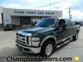 2008 Forest Green Metallic Ford F250 Super Duty Lariat Crew Cab  photo #1