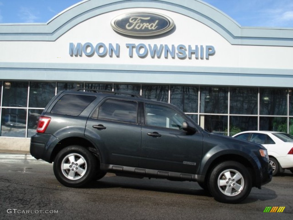 2008 Escape XLT 4WD - Black Pearl Slate Metallic / Stone photo #1