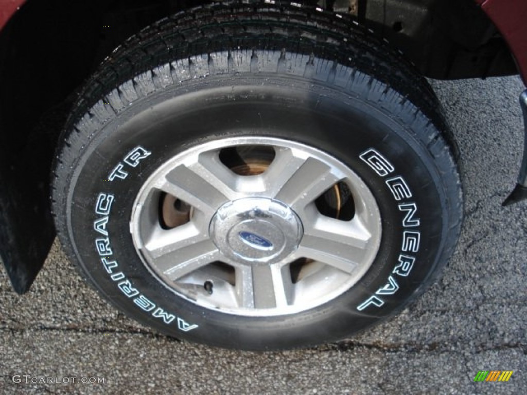 2005 F150 XLT SuperCab 4x4 - Dark Toreador Red Metallic / Medium Flint Grey photo #10