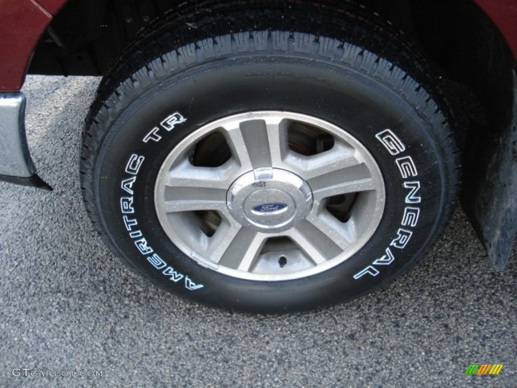 2005 F150 XLT SuperCab 4x4 - Dark Toreador Red Metallic / Medium Flint Grey photo #11