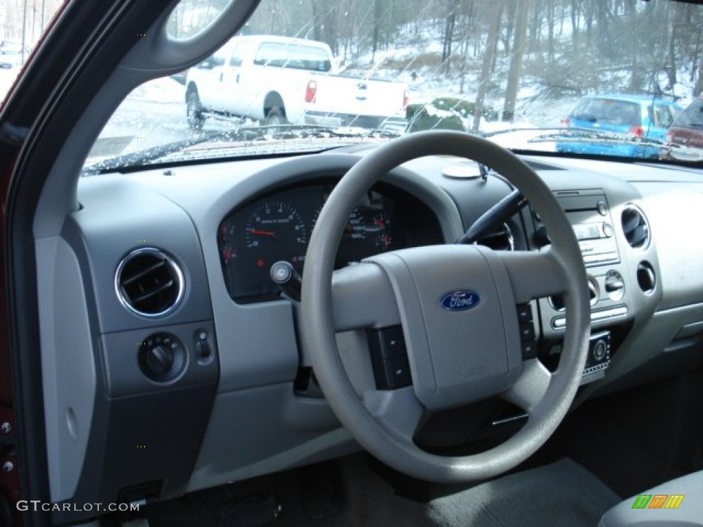 2005 F150 XLT SuperCab 4x4 - Dark Toreador Red Metallic / Medium Flint Grey photo #13