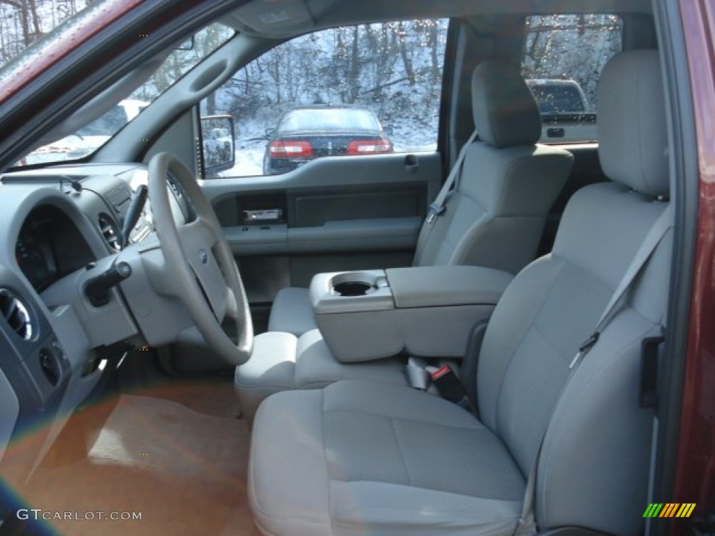 2005 F150 XLT SuperCab 4x4 - Dark Toreador Red Metallic / Medium Flint Grey photo #14