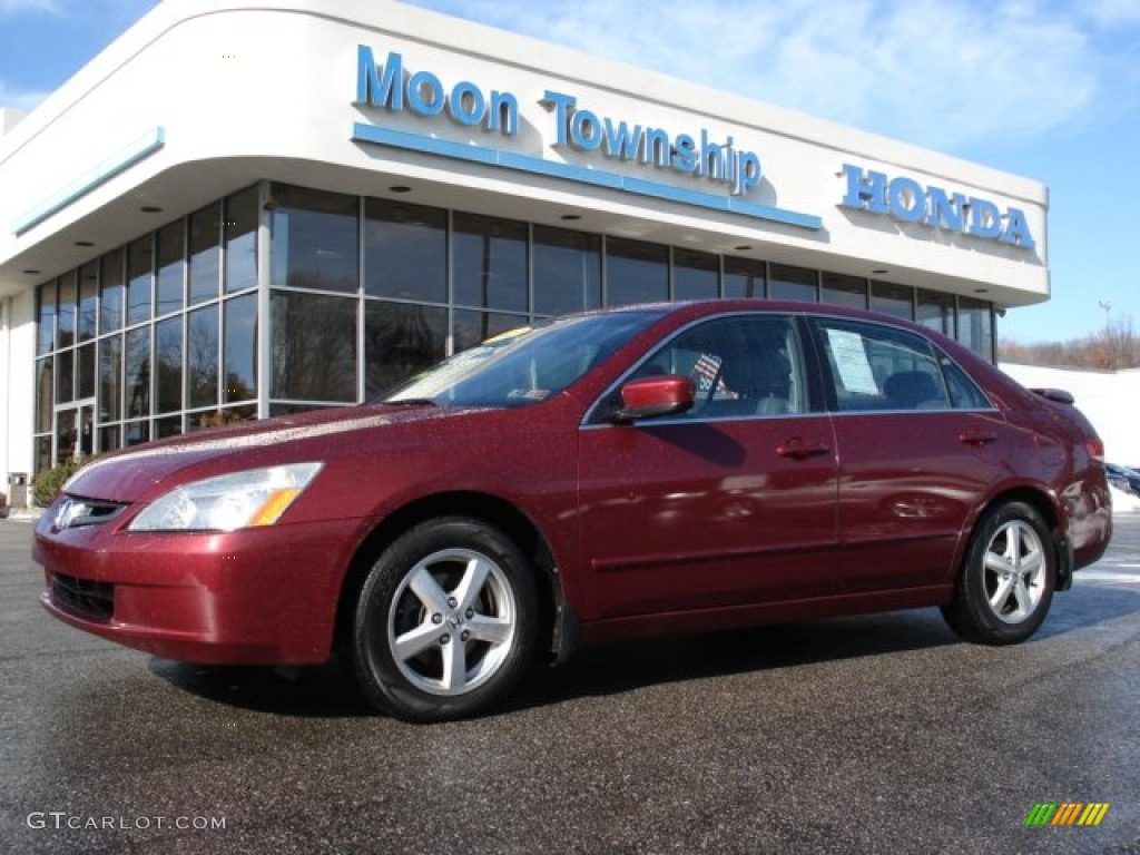 2003 Accord EX-L Sedan - Redondo Red Pearl / Black photo #1