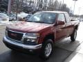 2011 Merlot Jewel Red Metallic GMC Canyon SLE Extended Cab  photo #4