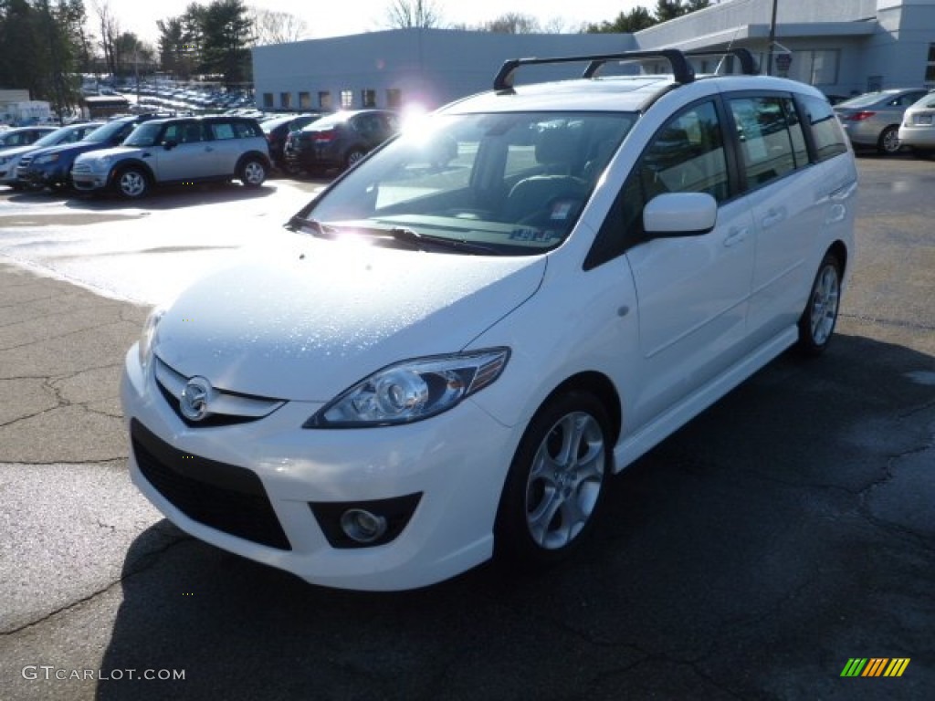 2008 MAZDA5 Sport - Crystal White / Sand photo #3