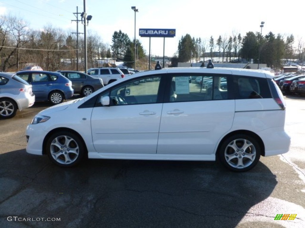 2008 MAZDA5 Sport - Crystal White / Sand photo #4
