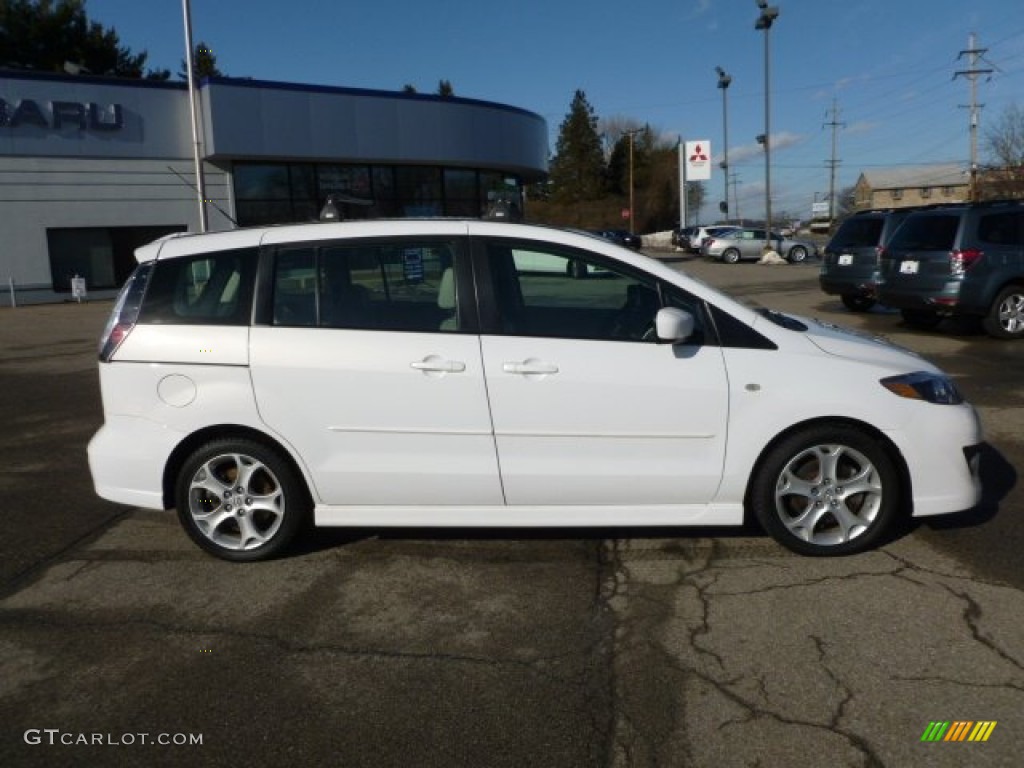 2008 MAZDA5 Sport - Crystal White / Sand photo #8