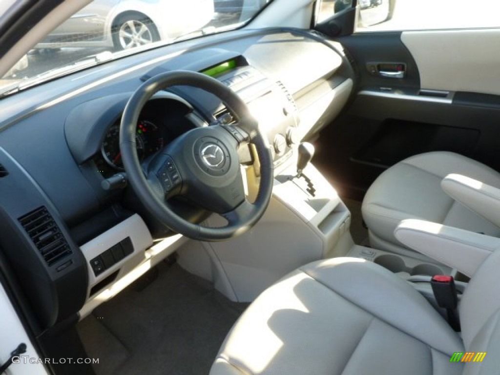 2008 MAZDA5 Sport - Crystal White / Sand photo #17