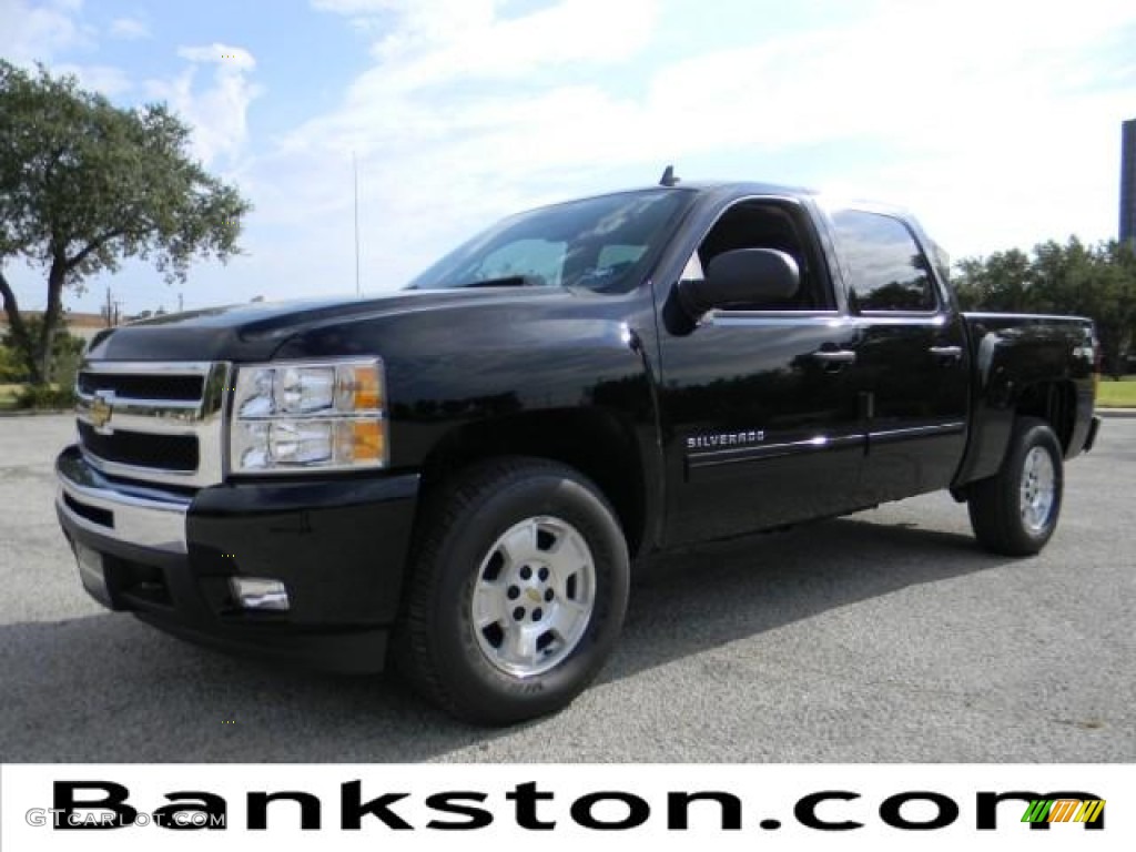 2011 Silverado 1500 LT Crew Cab 4x4 - Black / Ebony photo #1