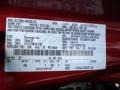RZ: Red Candy Metallic 2012 Ford Focus SE Sedan Color Code