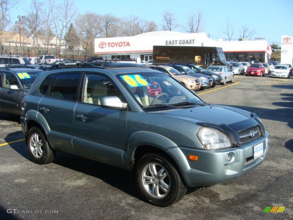 2006 Tucson Limited 4x4 - Alpine Frost / Beige photo #1